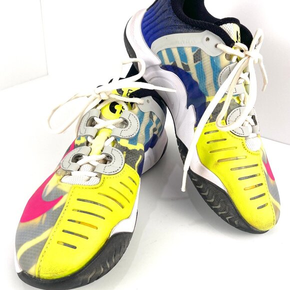 Nike Court Air Zoom GP Turbo Tech Challenge Fuschia Sneakers ck7580-101 Size 5 - Picture 1 of 10